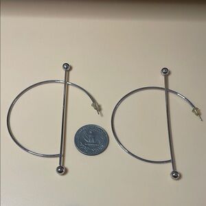 Silver Hoop Earrings